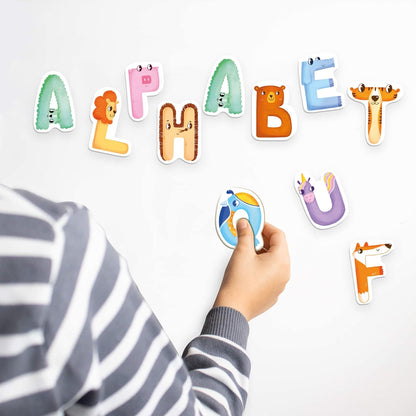 Ready to School! 26 Magnetic English Letters drawn as an Animals for Kids 3 year olds and up Dodo Perfect Educational Detailed Gift for Boys and Girls