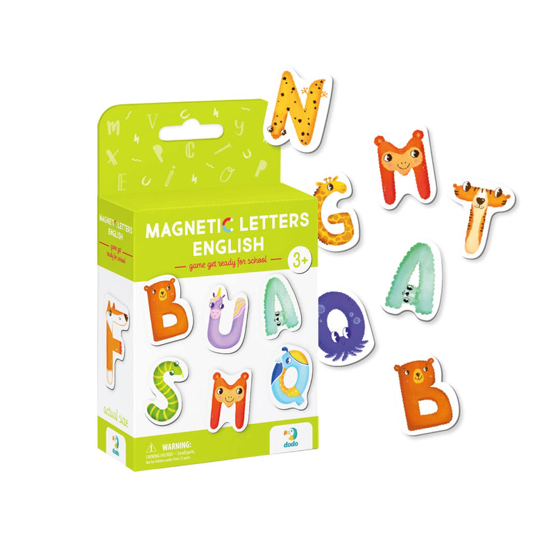 Ready to School! 26 Magnetic English Letters drawn as an Animals for Kids 3 year olds and up Dodo Perfect Educational Detailed Gift for Boys and Girls