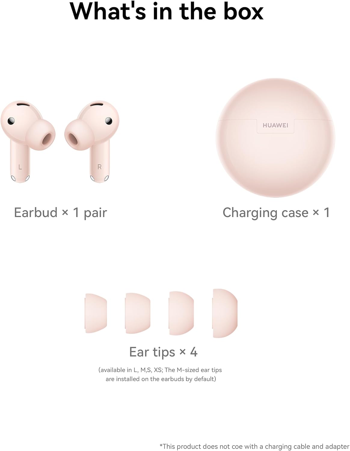 HUAWEI FreeBuds 7i Wireless Earbuds, Intelligent Active Noise Cancellation 4.0, Unlimited Spatial Audio, iOS & Android, Stable Clear Calls, 4 Ear Tips for Comfitable fit, 30 Months Warranty