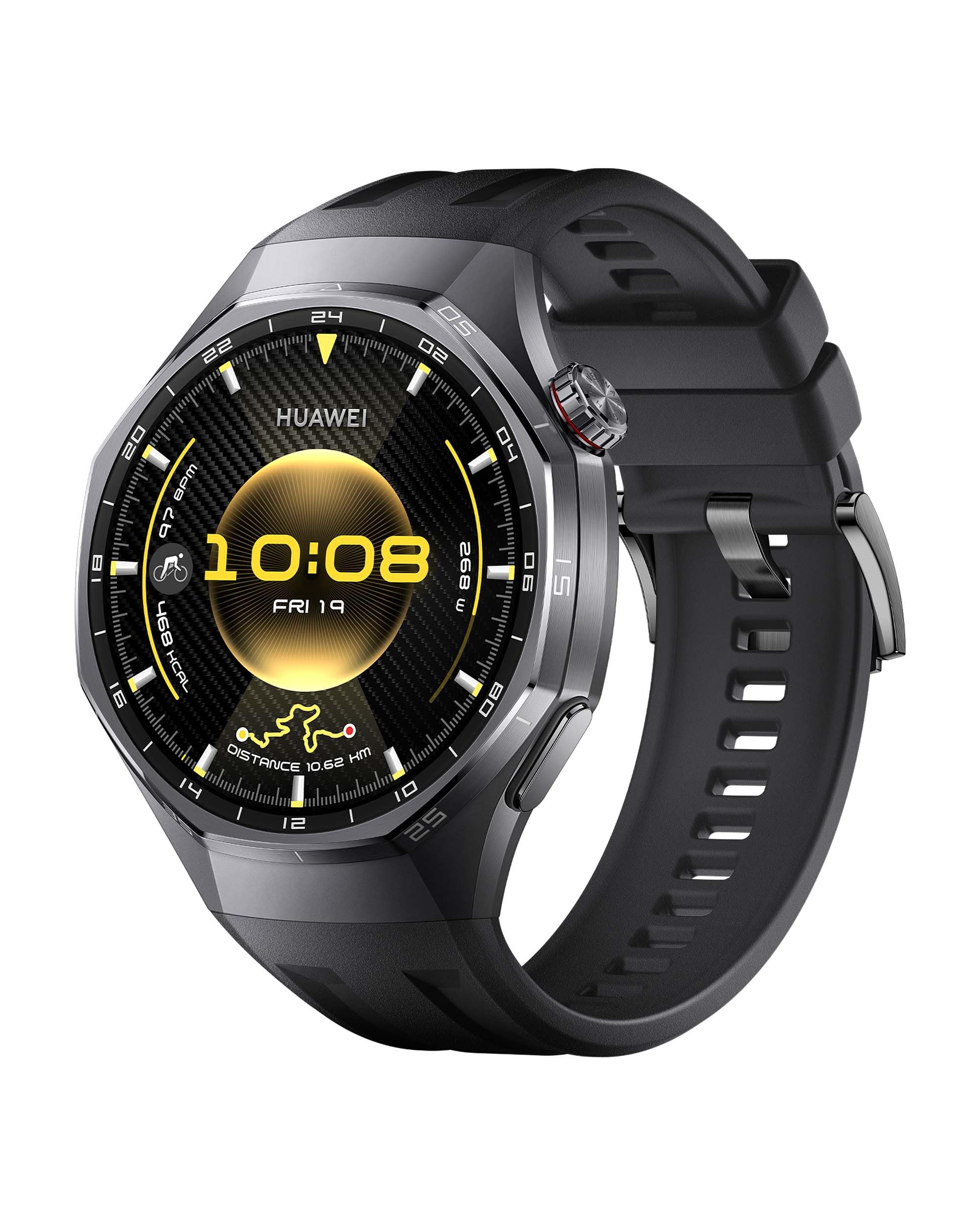 HUAWEI WATCH GT 6 Pro GPS 46mm Smart Watch, 1.47''AMOLED Touchscreen, up to 21 days battery life, Pro-level Cycling, 100+ Sports Mode, iOS & Android, ECG Analysis, All-day Health Monitoring, Black