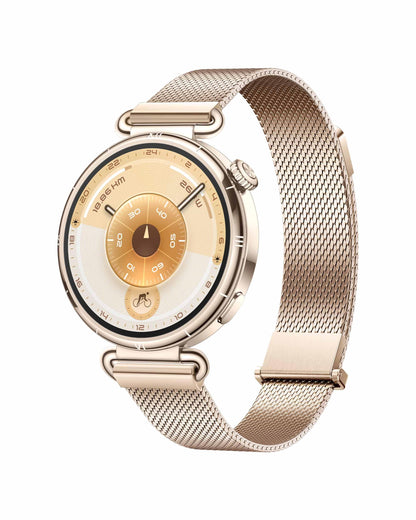 HUAWEI WATCH GT 6 GPS 41mm Smart Watch, AMOLED Touchscreen, up to 14 days battery life, Cycling, 100+ Sports Mode, iOS & Android Compatible, All-day Health Monitoring, Emotional Wellbeing, Gold