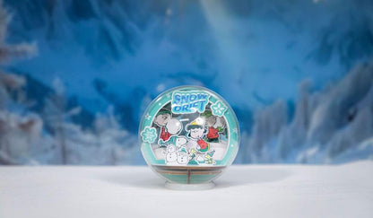 SNOOPY SNOWMAN SEASON WOODEN CRYSTAL BALL