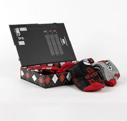 Harley Quinn Pack of 3 Adults Socks for Everyday Wear and Gifts