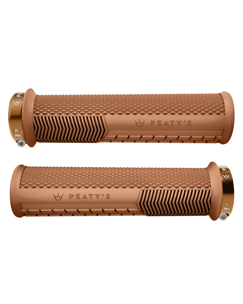 Peaty's Monarch Grips - Mushroom or Knurl/Thick or Thin - Trail Comfort, Durable, Ergonomic Finger Bars, Support Thumb Pad, All Day, All Terrain, Lock on grip MTB Enduro Downhill Ebike Mountain Bike
