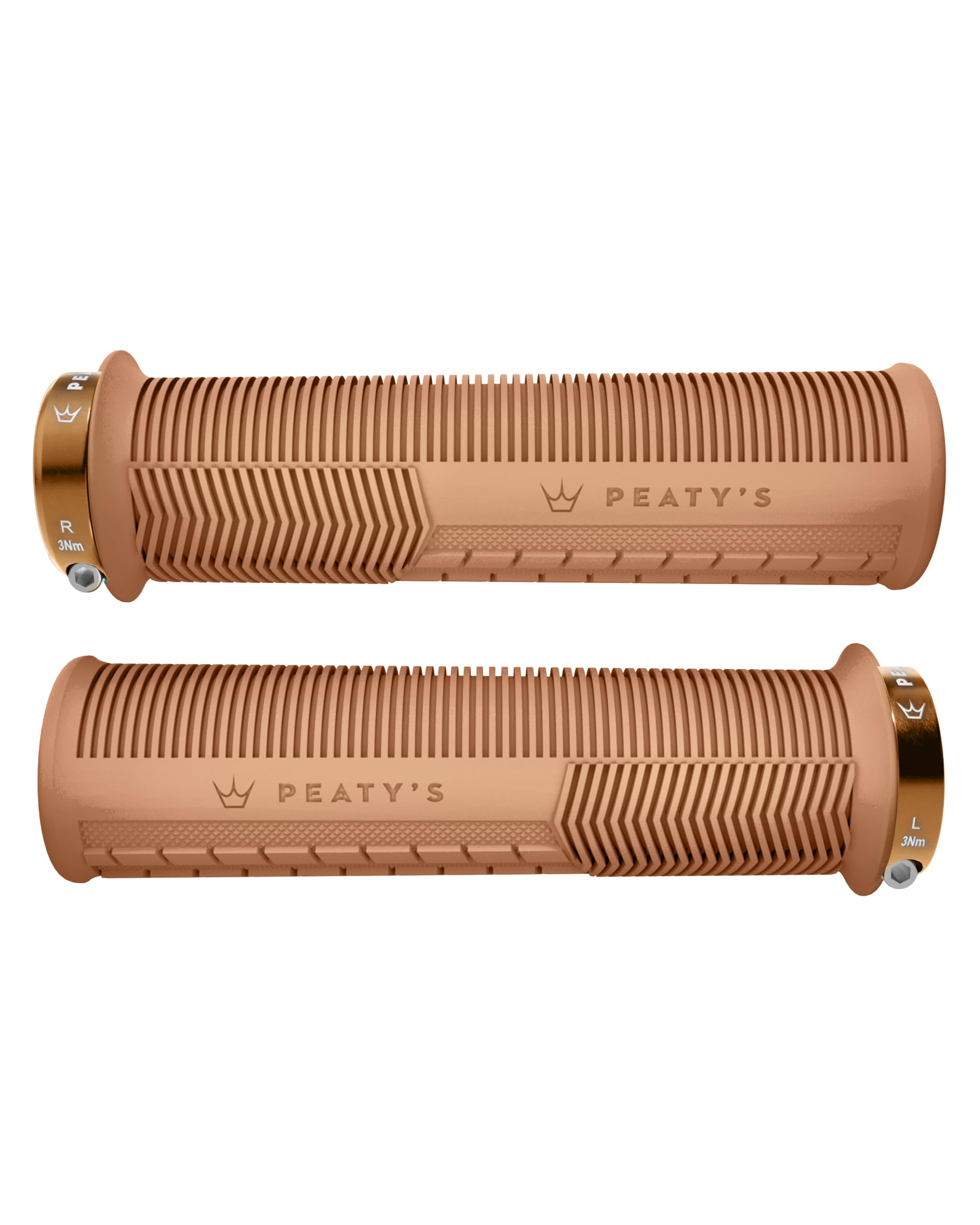 Peaty's Monarch Grips - Mushroom or Knurl/Thick or Thin - Trail Comfort, Durable, Ergonomic Finger Bars, Support Thumb Pad, All Day, All Terrain, Lock on grip MTB Enduro Downhill Ebike Mountain Bike