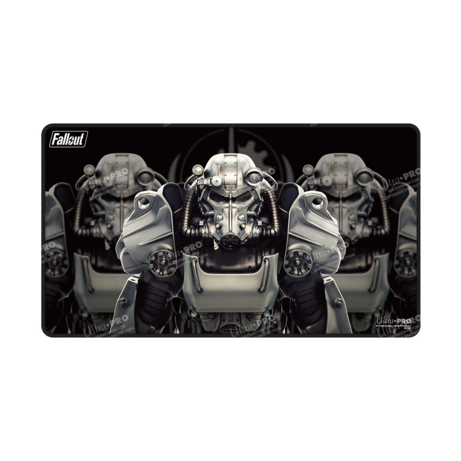 MTG Fallout Black-Stitched Playmat - Brotherhood of Steel