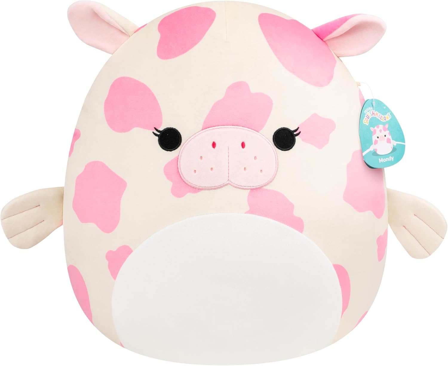 Squishmallows Original 16-Inch Mondy the Pink and White Sea Cow | Collectable Cute Plush Toy, Cuddly Toys for Children, Soft Toys, Cute Teddies Suitable for Girls and Boys Ages 3