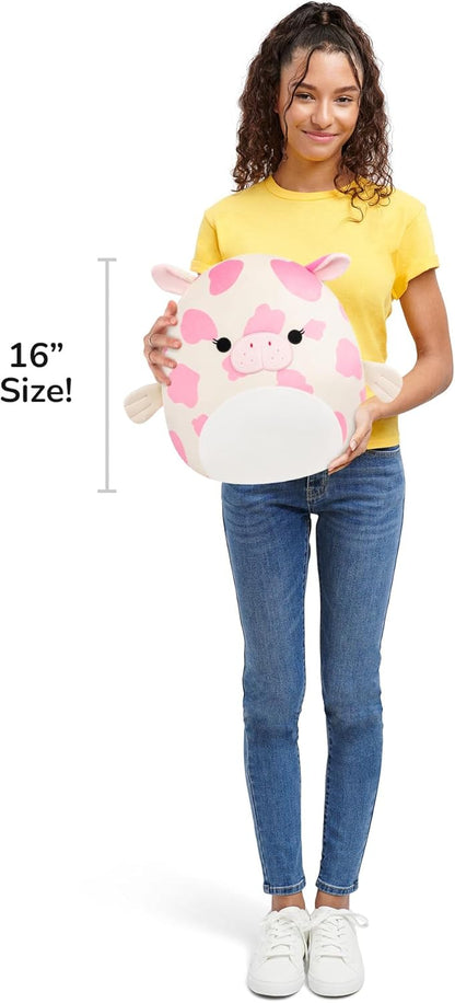 Squishmallows Original 16-Inch Mondy the Pink and White Sea Cow | Collectable Cute Plush Toy, Cuddly Toys for Children, Soft Toys, Cute Teddies Suitable for Girls and Boys Ages 3