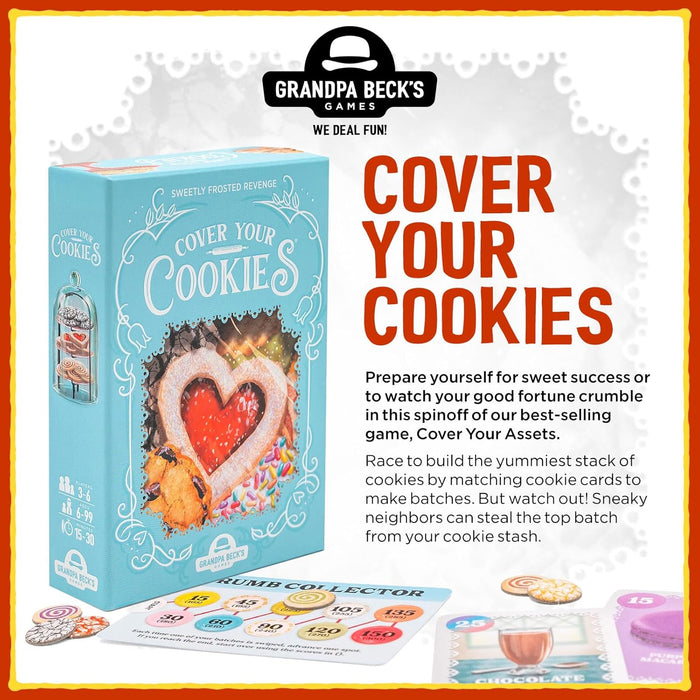 COVER YOUR COOKIES by Grandpa Beck's Games | Set Collection Card Games | Perfect for Friends, Family, or Game Nights | from The Makers of Cover Your Assets and | 3-6 Players, Ages 7+
