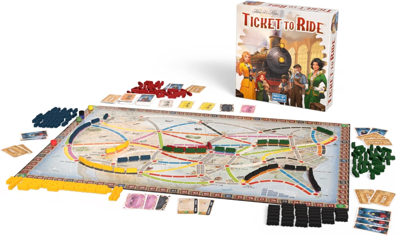 Asmodee | Ticket to Ride Refresh | Family Board Game | Ages 8+ | 2-5 Players | 30-60 Minutes Playing Time