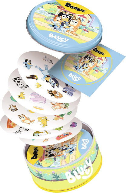 Asmodee | Dobble Bluey | Kids Card Game | Ages 4+ | 2-8 Players | 15 Minutes Playing Time