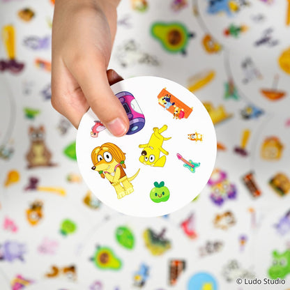 Asmodee | Dobble Bluey | Kids Card Game | Ages 4+ | 2-8 Players | 15 Minutes Playing Time
