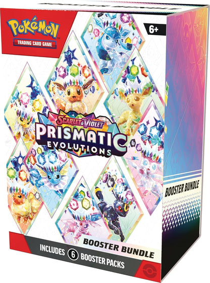 Pokémon TCG: Scarlet & Violet – Prismatic Evolutions Booster Bundle (6 Booster Packs