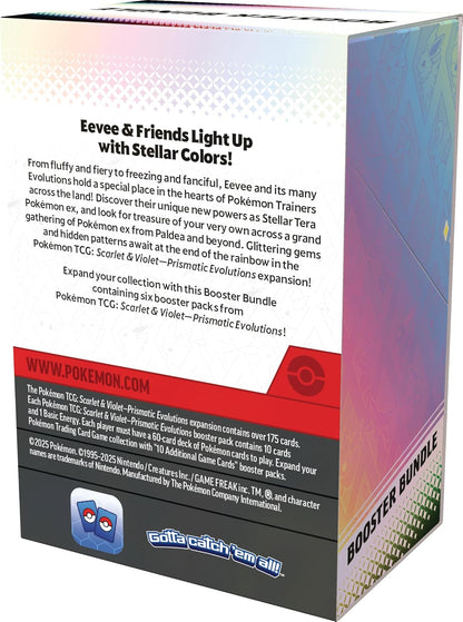Pokémon TCG: Scarlet & Violet – Prismatic Evolutions Booster Bundle (6 Booster Packs