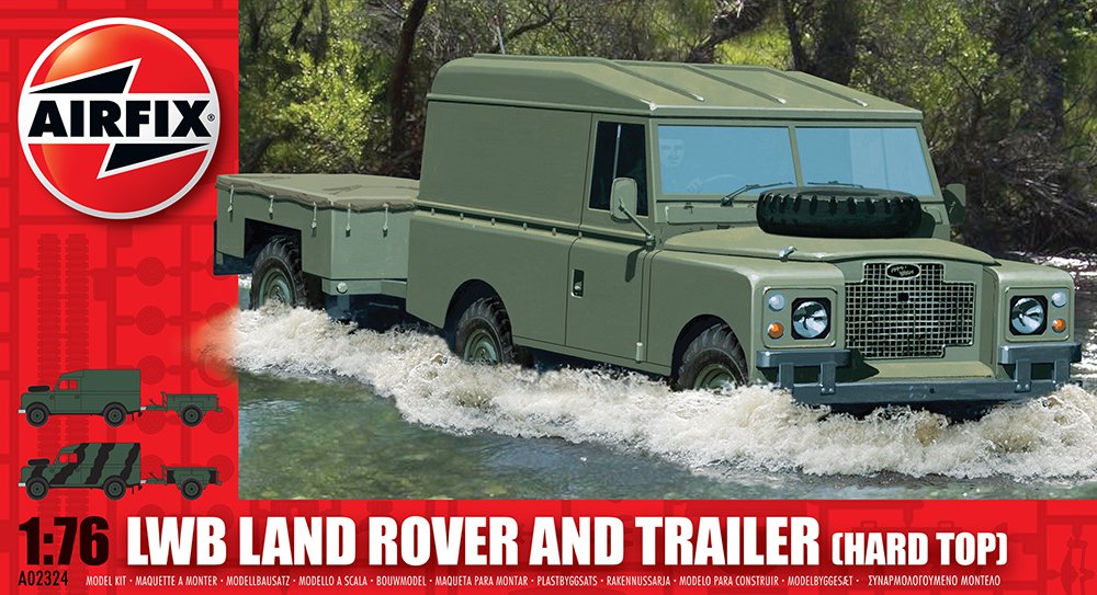 Lwb Land Rover (Hard Top) & Trailer