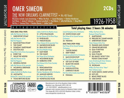 Omer Simeon: The New Orleans Clarinettist: His 48 Finest: 1926-1958