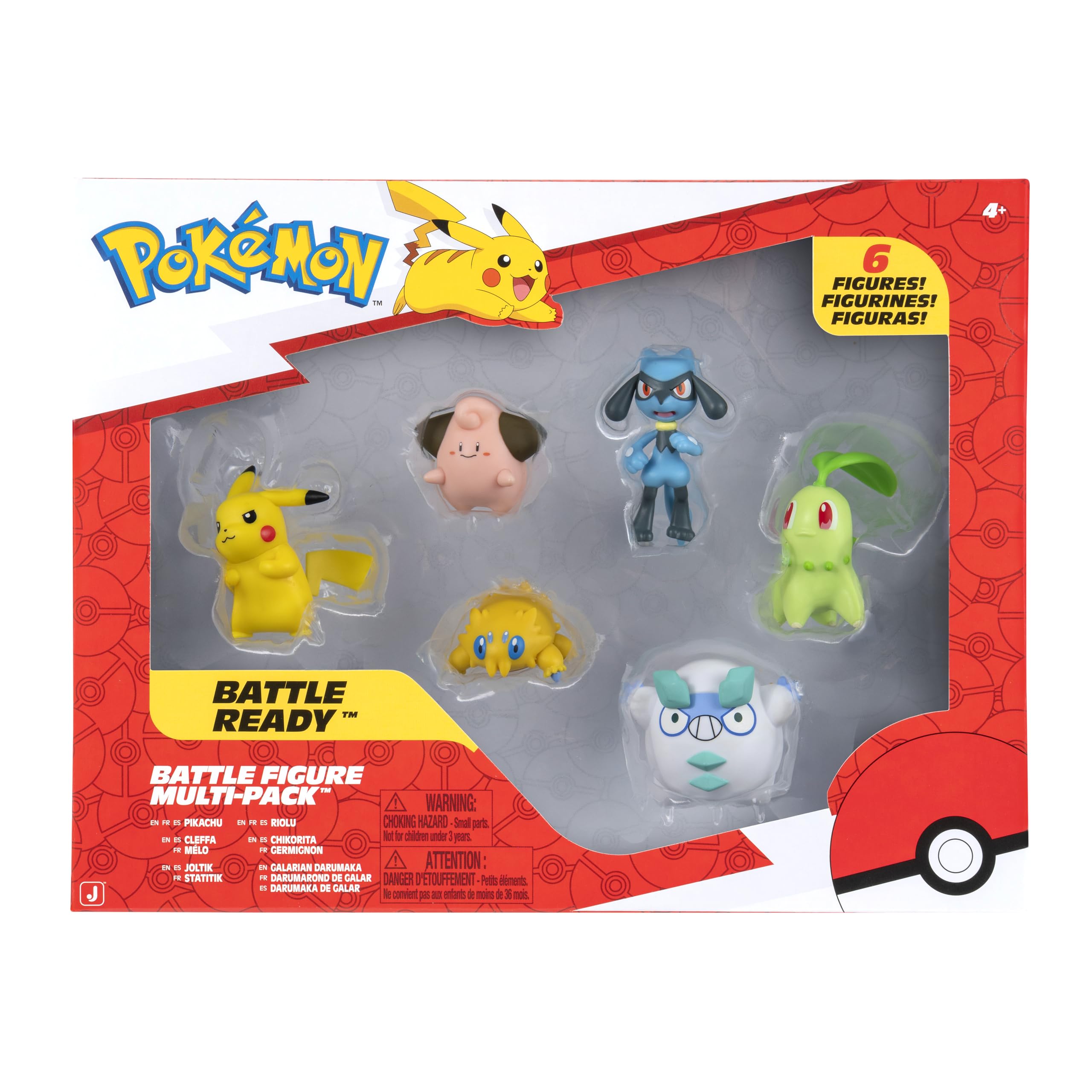 Pokémon Confezione da 6 figure da battaglia - Caratteristiche figure da 5 cm