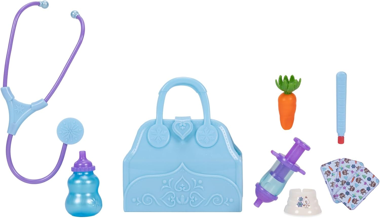 Disney Frozen Young Sven Feature Care Kit with Accessories by Jakks Pacific, 22cm Tall, Includes Travel Bag, 20+ Reactions, Doctors Set for kids Ages 3+, Batteries Included, Officially Licensed
