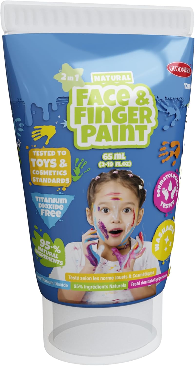 Natural Face & Finger Paint - All-In-One-Set - 5 pack