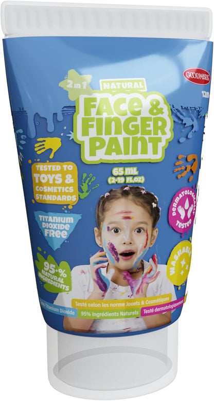 Natural Face & Finger Paint - All-In-One-Set - 5 pack