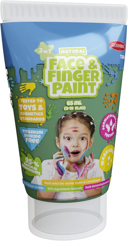 Natural Face & Finger Paint - All-In-One-Set - 5 pack
