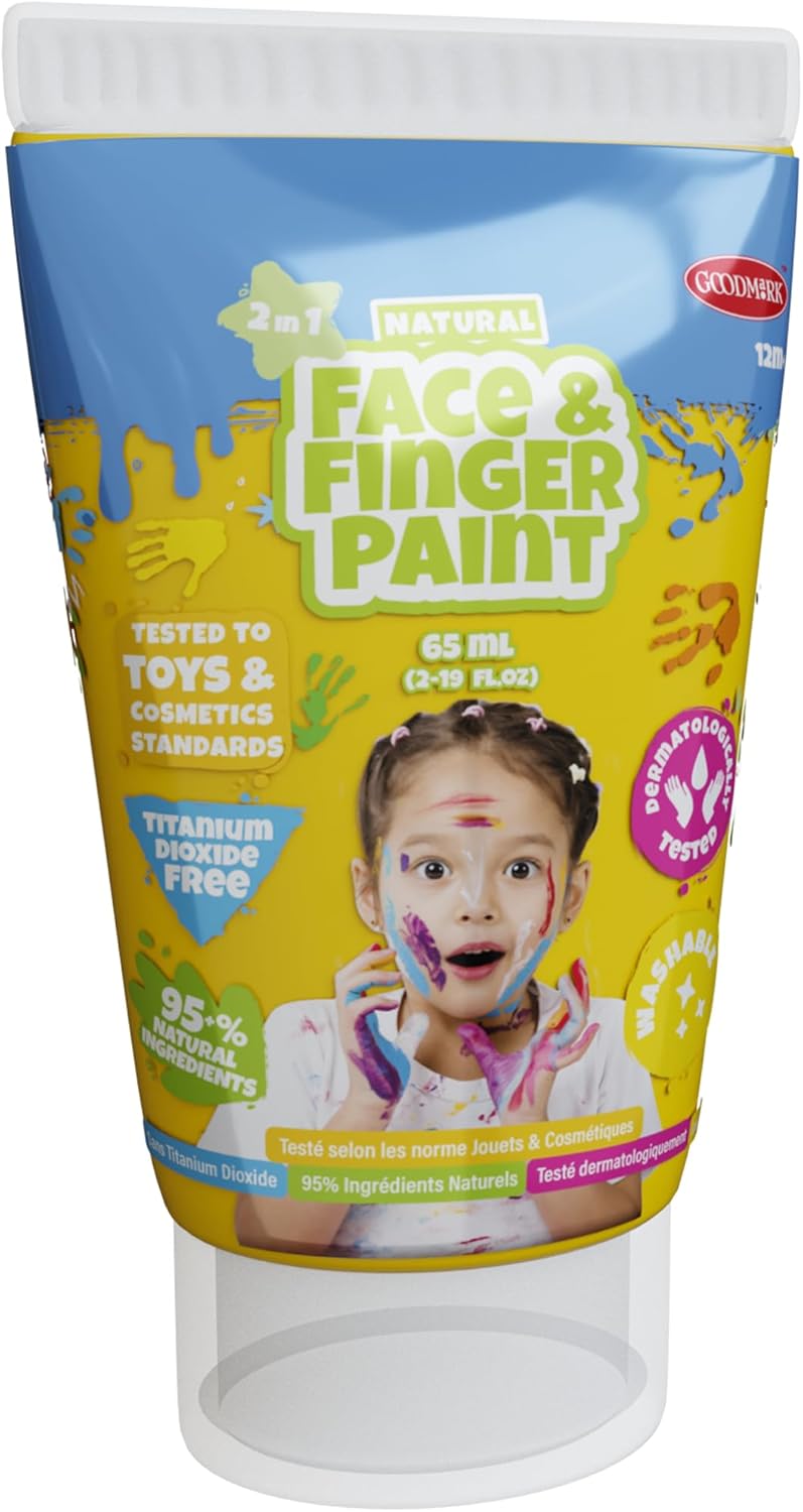 Natural Face & Finger Paint - All-In-One-Set - 5 pack