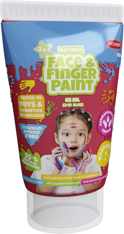 Natural Face & Finger Paint - All-In-One-Set - 5 pack