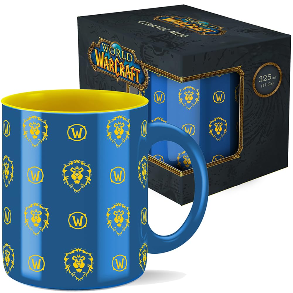Blizzard World of Warcraft - Alliance Pattern Mug (11 oz / 330 ml) with Gift Packaging