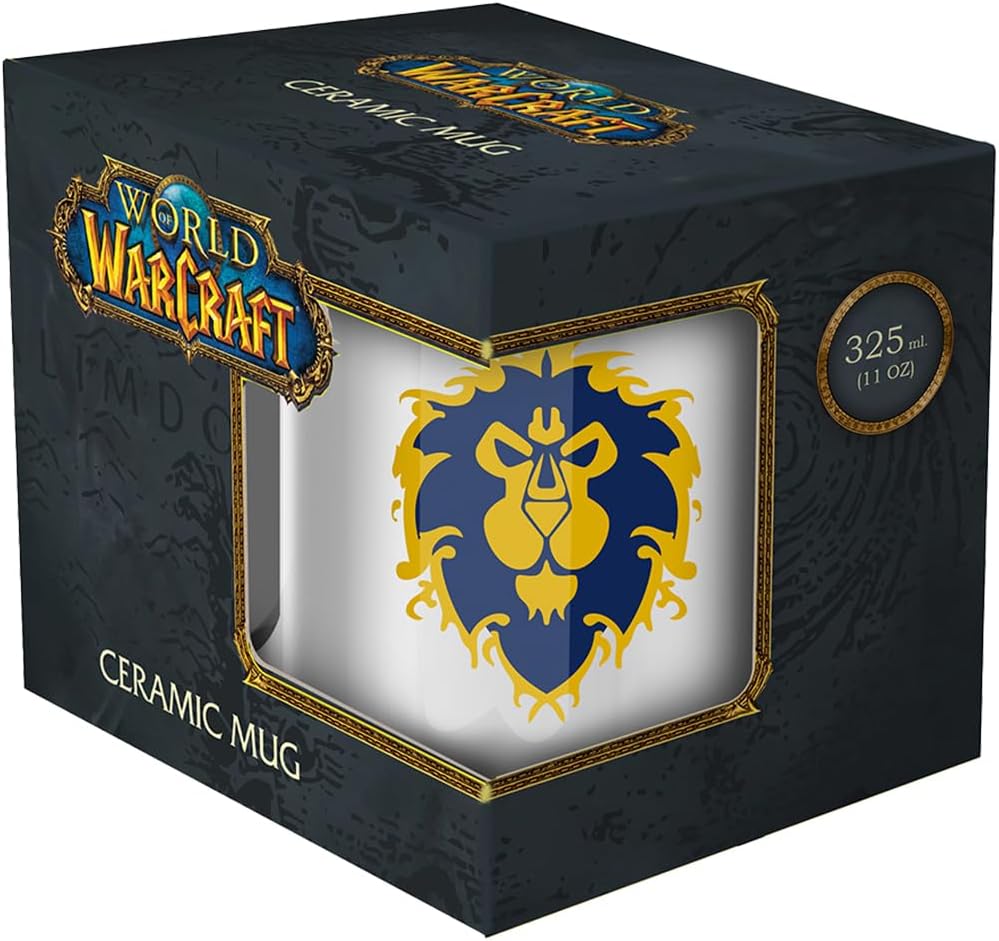 Blizzard World of Warcraft - Alliance White Mug (11 oz / 330 ml) with Gift Packaging