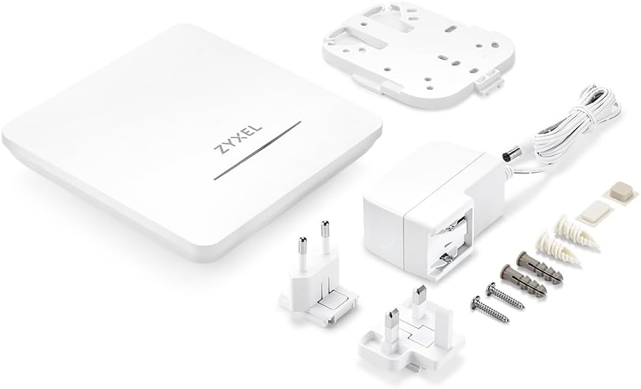 Zyxel WiFi 7 BE5100 NebulaFlex Access Point | 4-Stream Dual-Radio | for Small Businesses | Smart Mesh MLO | 2.5GbE | Power Adapter Included | Nebula App/Cloud or Standalone