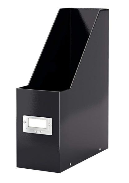Leitz Magazine File holder, A4, Cardboard Document Storage Box with Label, Foldable with Label, for Home, Office & School, Click and Store Range 60470095