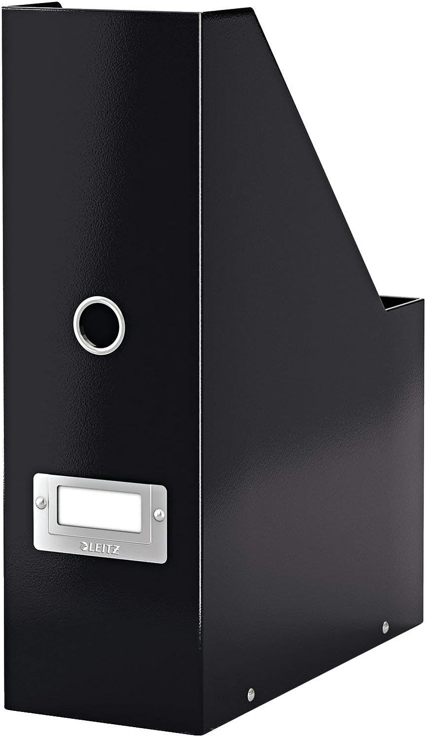 Leitz Magazine File holder, A4, Cardboard Document Storage Box with Label, Foldable with Label, for Home, Office & School, Click and Store Range 60470095