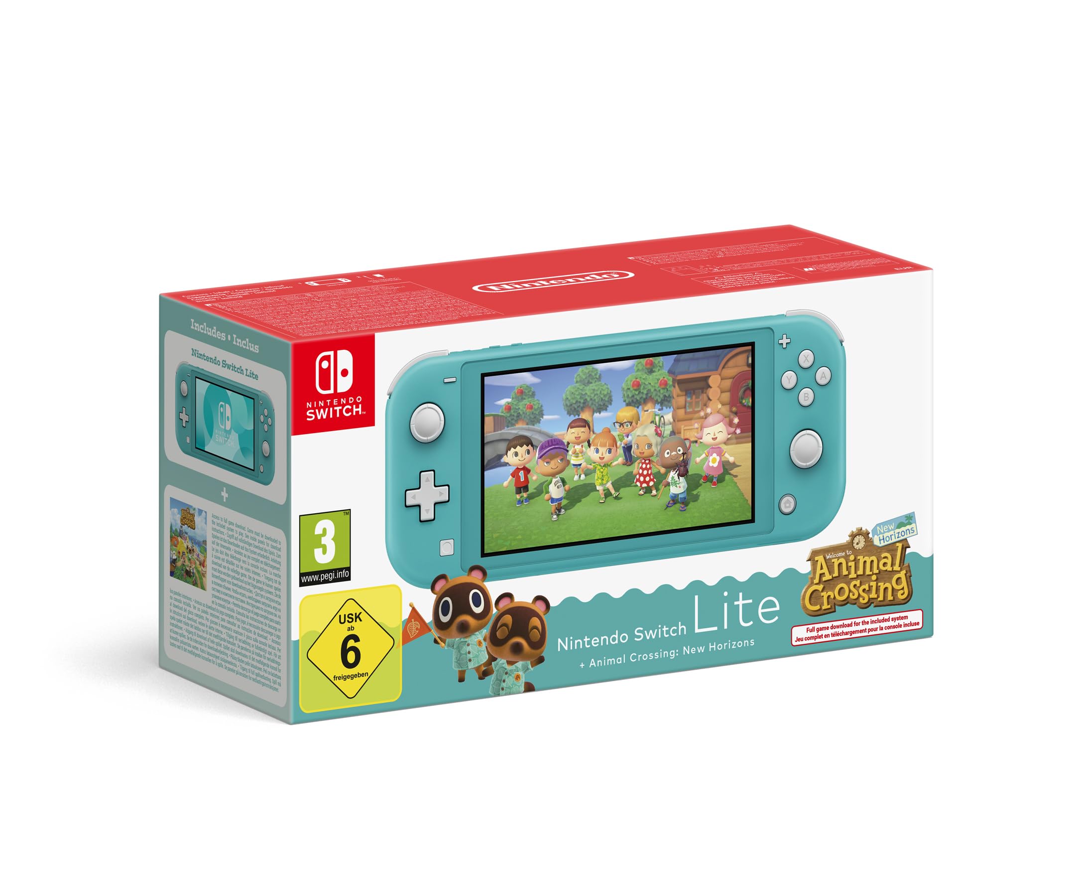 Nintendo Switch Lite (Turquoise) + Animal Crossing New Horizons