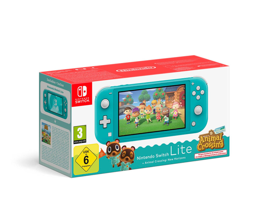 Nintendo Switch Lite (Turquoise) + Animal Crossing New Horizons