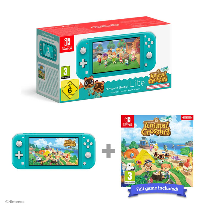 Nintendo Switch Lite (Turquoise) + Animal Crossing New Horizons
