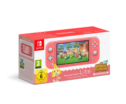 Nintendo Switch Lite (Coral) + Animal Crossing New Horizons