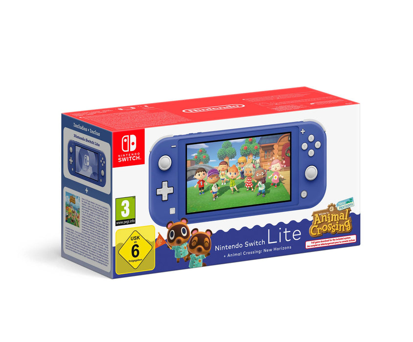 Nintendo Switch Lite (Blue) + Animal Crossing New Horizons