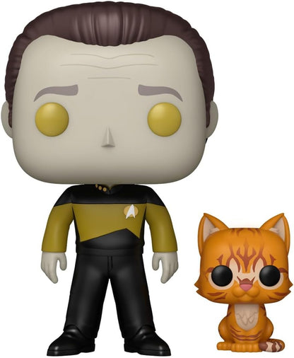 Funko Pop! & Buddy: Star Trek Next Generation – Lt. Comm Data With Spot - Star Trek the Next Generation - Collectable Vinyl Figure - Gift Idea - Official Merchandise - Toys for Kids & Adults