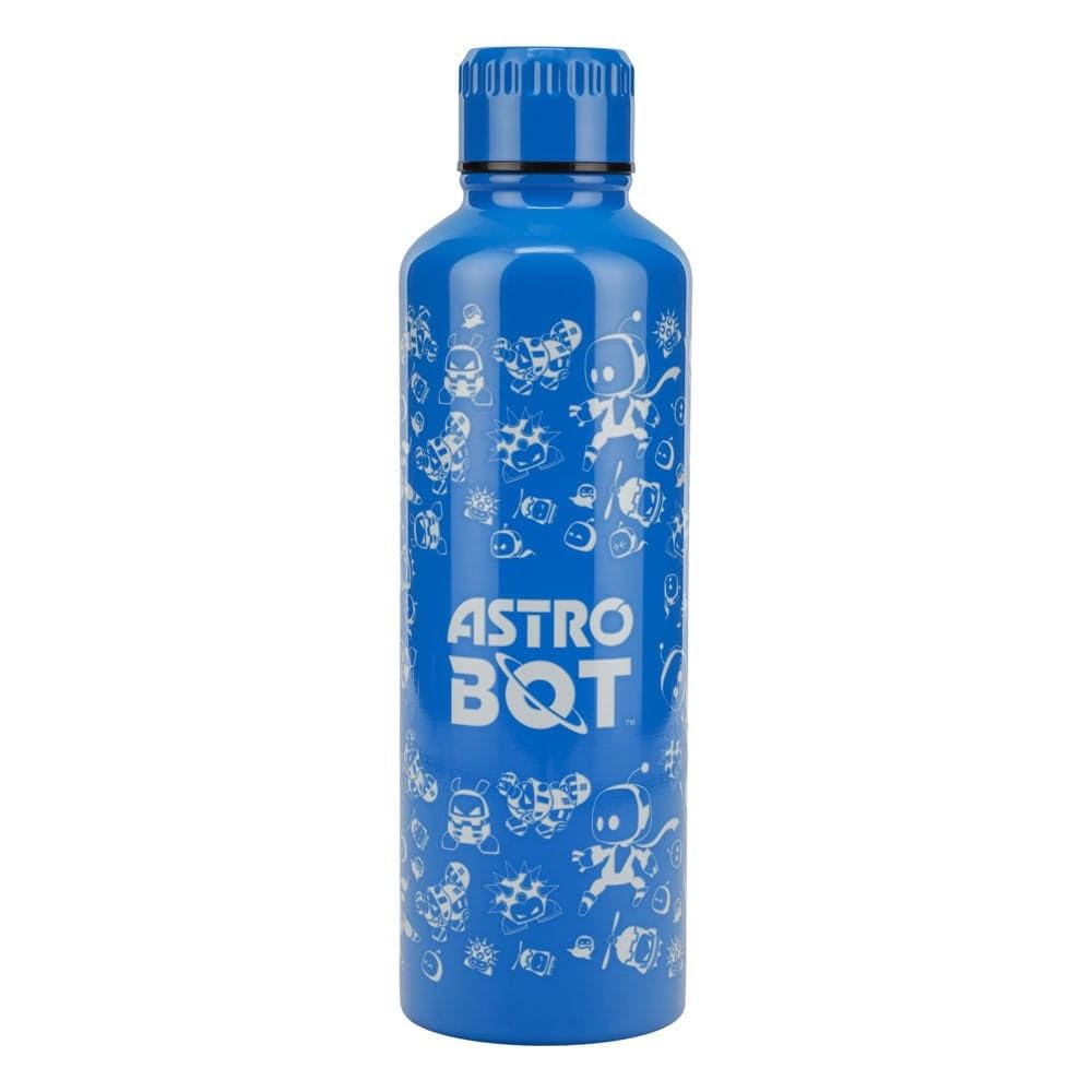 Astro Bot Metal Water Bottle, 500ml (16oz) Stainless Steel Bottle with Screw-Top Lid, Reusable Travel Flask for Gamers, School, Work & Gifts | Paladone