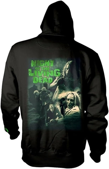 Night of the Living Dead Classic Hoodie XL Black Kangaroo Pockets Drawstring Hood