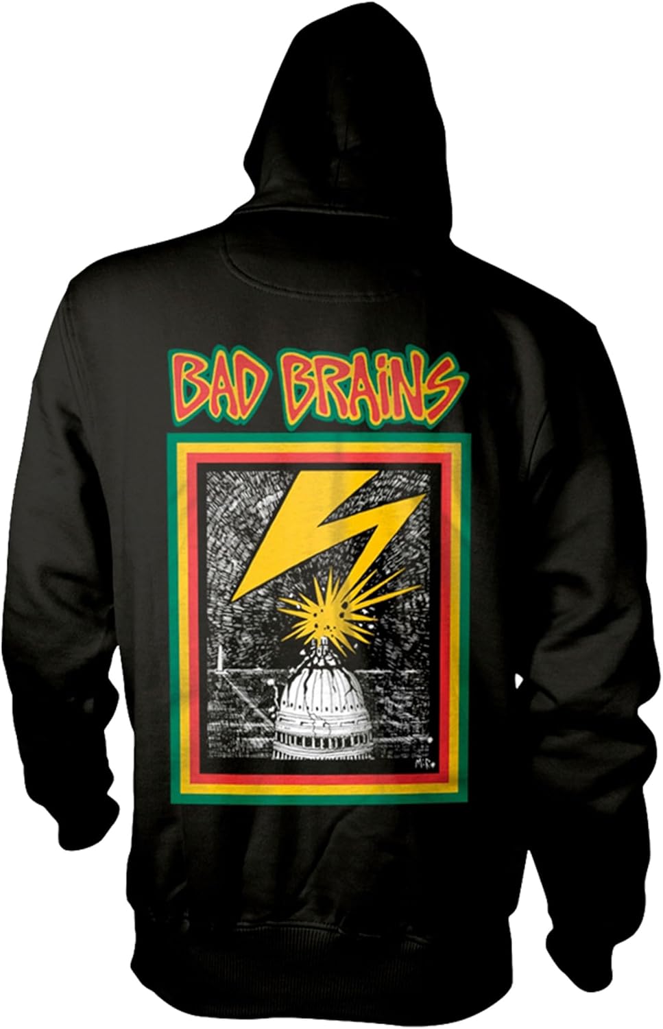 Bad Brains Unisex Adult Logo Hoodie (S) (Black