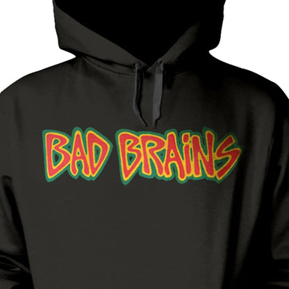 Bad Brains Unisex Adult Logo Hoodie (S) (Black