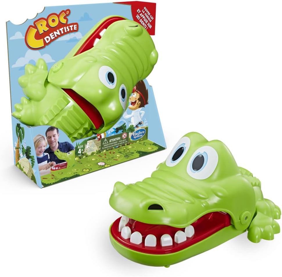 Hasbro Croc' Dentiste – Board Game for Children – Fun Game – French Version