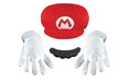 Super Mario Bros Mario Accessory Kit for Kids, Officially Licensed by Disguise, Includes Character Hat, Mustache and Lined White Gloves, Pair with Disguise Dress Up