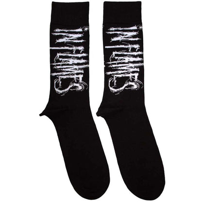 In Flames: Rock Off - Logo (Calzini Unisex Uk Size 7 - 11)