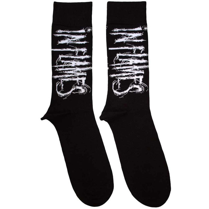 In Flames: Rock Off - Logo (Calzini Unisex Uk Size 7 - 11)