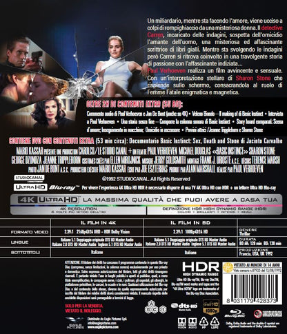 Basic Instinct - 4Kult (Bd 4K + Bd Hd + Dvd Extra)