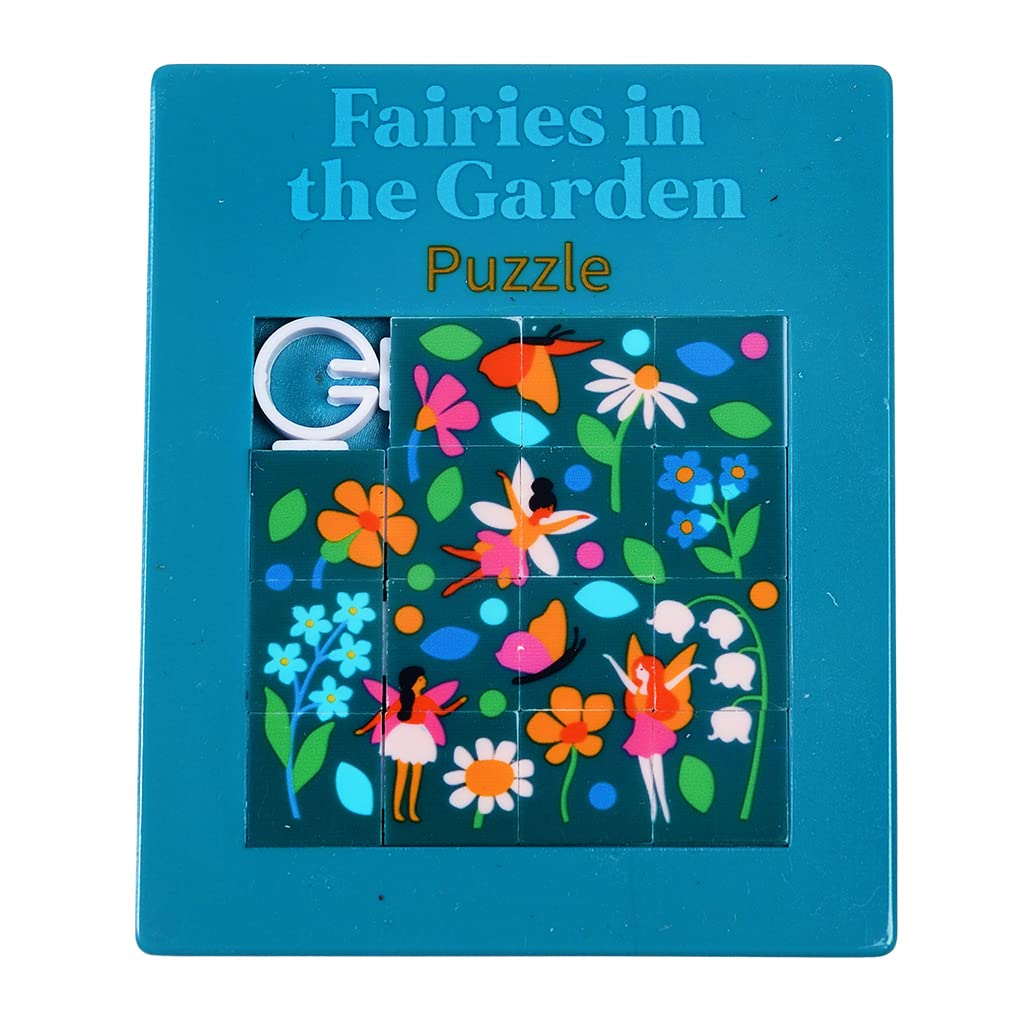 Rex London Fairies In The Garden Slide Puzzle, Plastic, Sliding, Scenic, Slide Puzzle, 1 Set, 1 Item, 1 Piece, 1 Count, 3 Years And Up, Kids' Puzzles