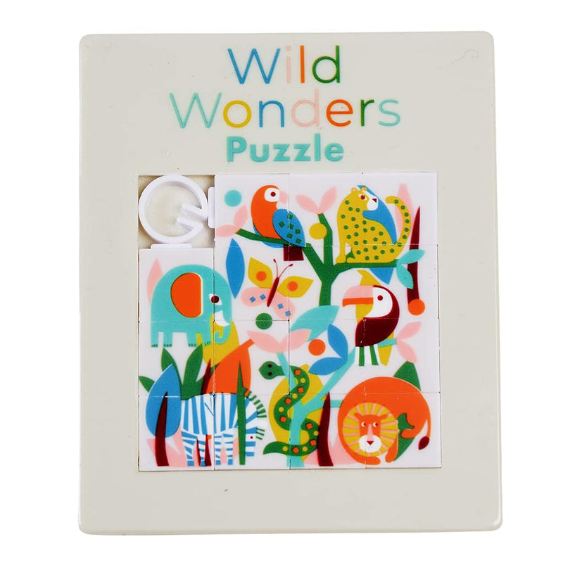 Rex London Wild Wonders Slide Puzzle, Plastic, Sliding, Scenic, Slide Puzzle, 1 Set, 1 Item, 1 Piece, 1 Count, 3 Years and Up
