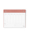Letts Conscious Undated Weekly Notepad - clay